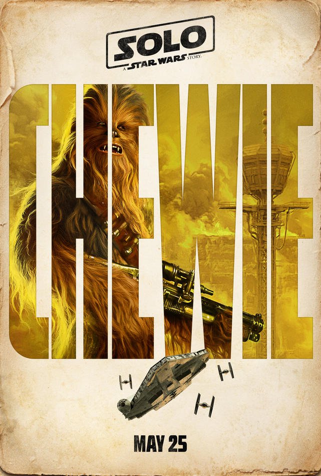 chewie star wars poster
