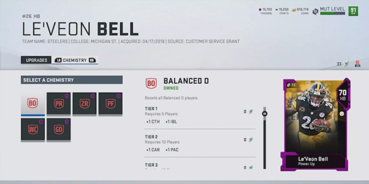 Madden NFL 19 Player Upgrades